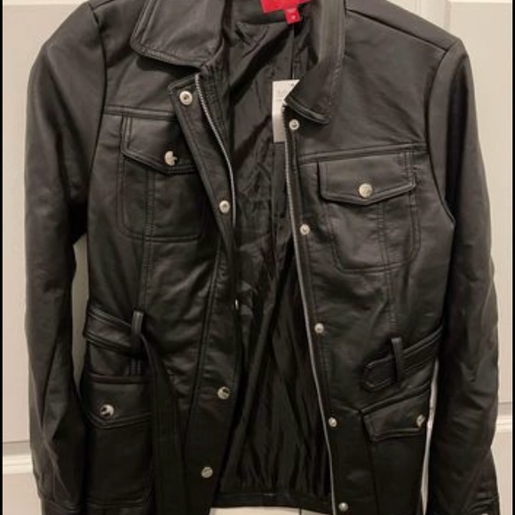 ❌❌SOLD❌❌ Guess leather black jacket - Picture 1 of 5
